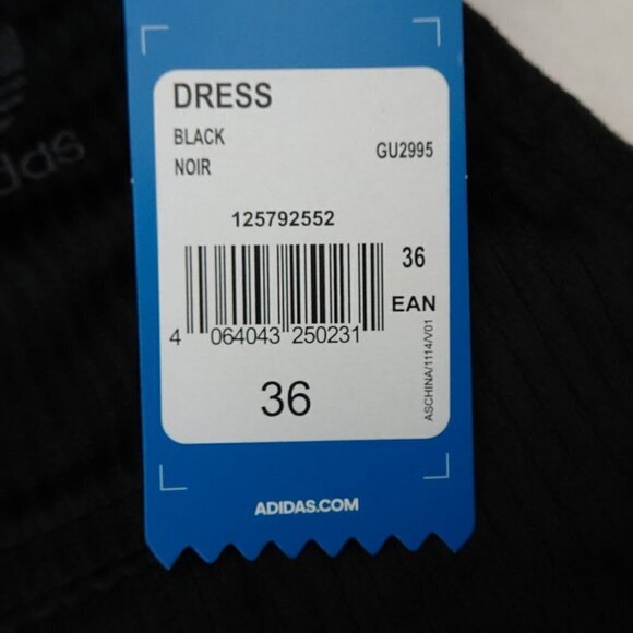 Adidas Originals Corduroy Dress Women's Size S Black Overall Dress - Picture 11 of 13